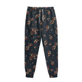 Boho Paisley Flower Pattern Print Sweatpants