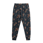 Boho Paisley Flower Pattern Print Sweatpants