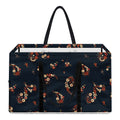 Boho Paisley Flower Pattern Print Utility Tote Bag