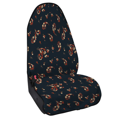 Boho Paisley Flower Pattern Print Waterproof Car Seat Cover