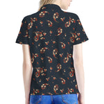 Boho Paisley Flower Pattern Print Women's Polo Shirt