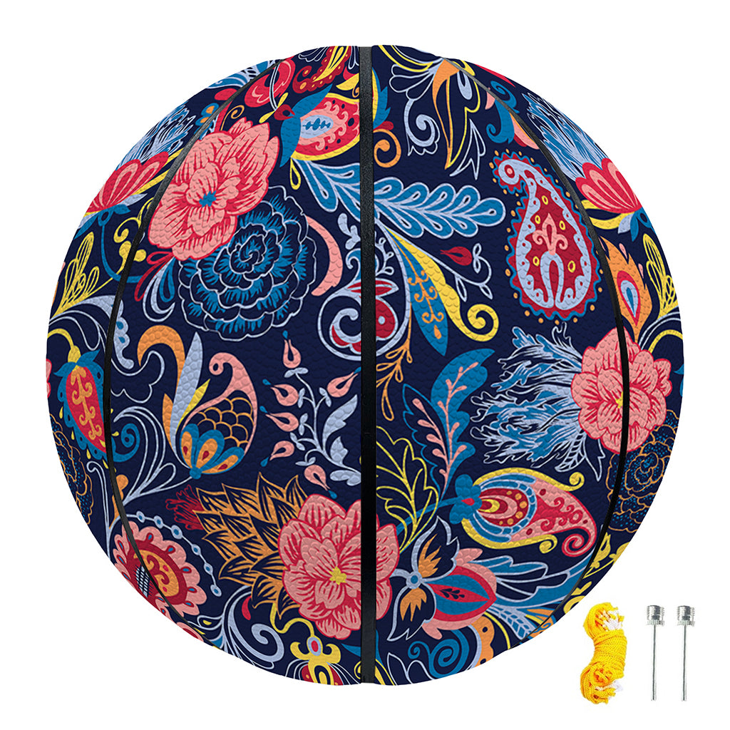 Boho Paisley Pattern Print Basketball