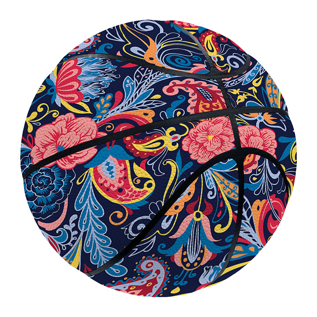 Boho Paisley Pattern Print Basketball