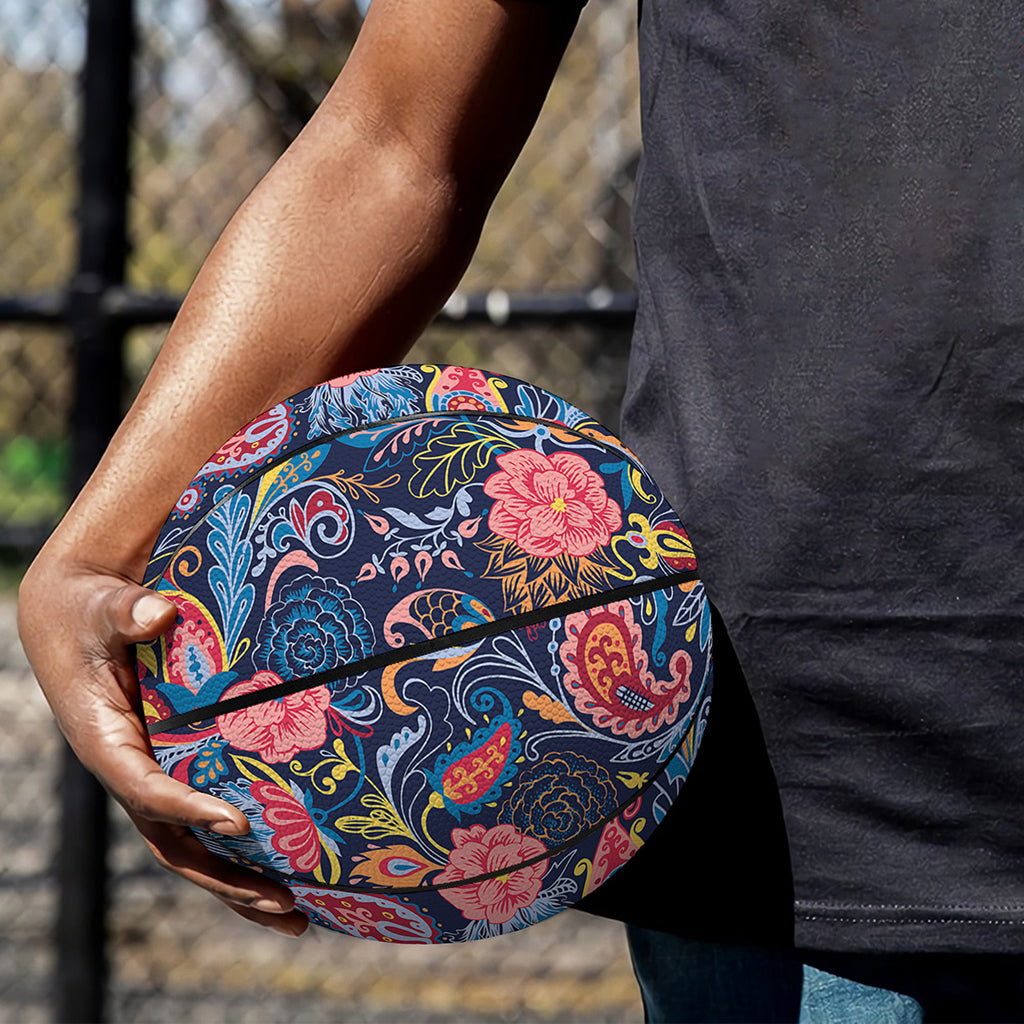 Boho Paisley Pattern Print Basketball