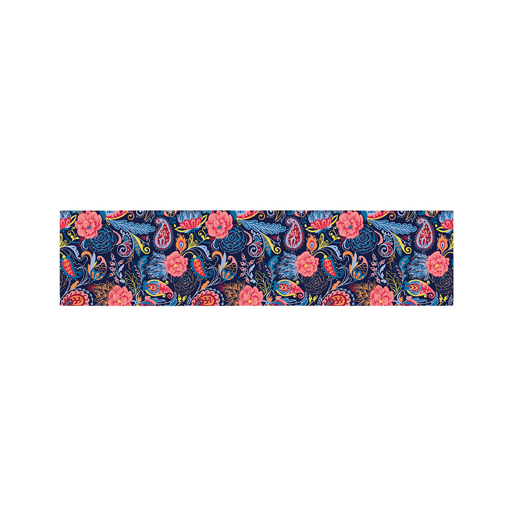 Boho Paisley Pattern Print Bed Runner