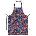 Boho Paisley Pattern Print Bib Apron With Pocket