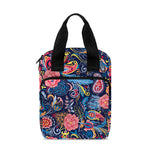 Boho Paisley Pattern Print Bible Tote Bag