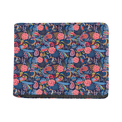 Boho Paisley Pattern Print Bifold Wallet