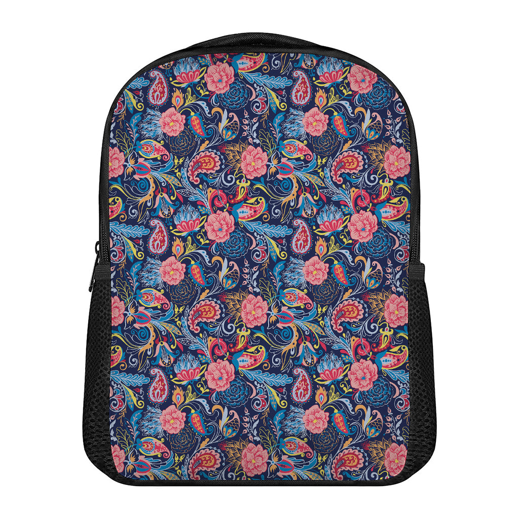 Boho Paisley Pattern Print Casual Backpack