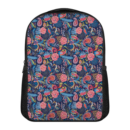 Boho Paisley Pattern Print Casual Backpack