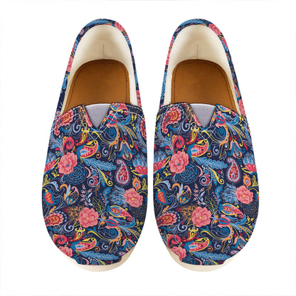 Boho Paisley Pattern Print Casual Shoes