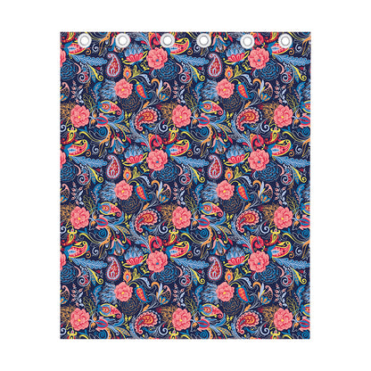 Boho Paisley Pattern Print Curtain