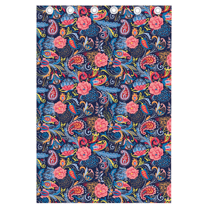 Boho Paisley Pattern Print Curtain
