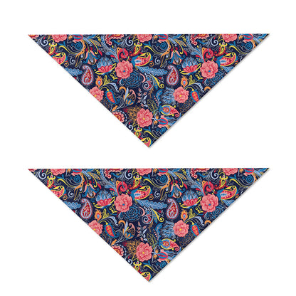 Boho Paisley Pattern Print Dog Bandana