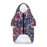 Boho Paisley Pattern Print Dog Zip Up Hoodie