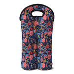 Boho Paisley Pattern Print Double Neoprene Wine Tote