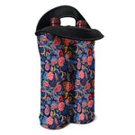 Boho Paisley Pattern Print Double Neoprene Wine Tote