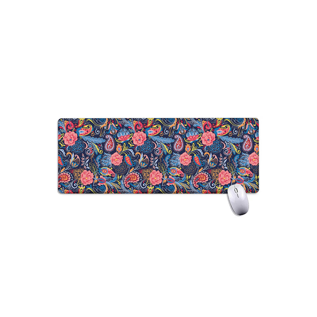 Boho Paisley Pattern Print Extended Mouse Pad