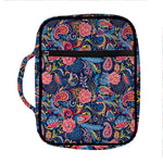 Boho Paisley Pattern Print Front Pocket Bible Bag