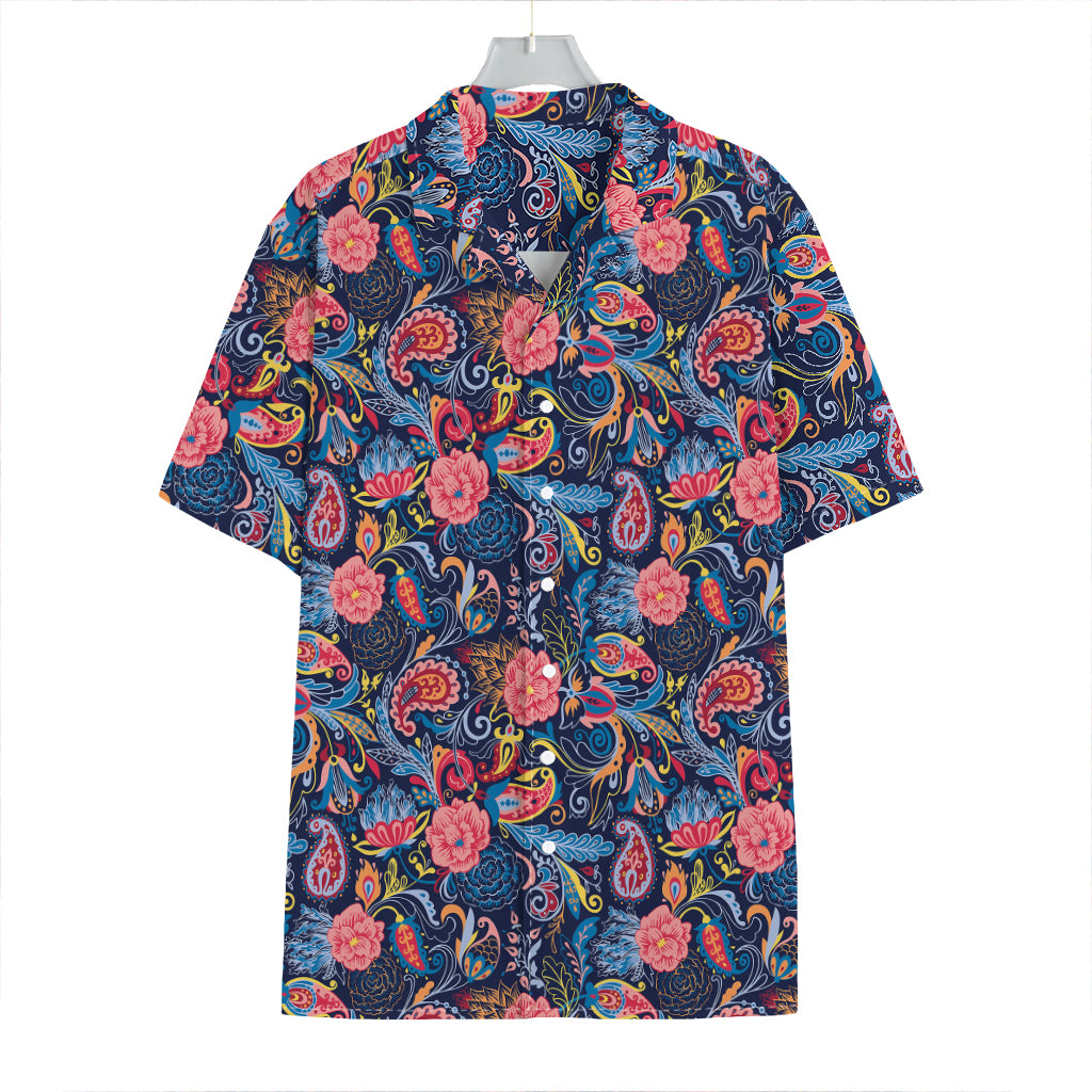 Boho Paisley Pattern Print Hawaiian Shirt
