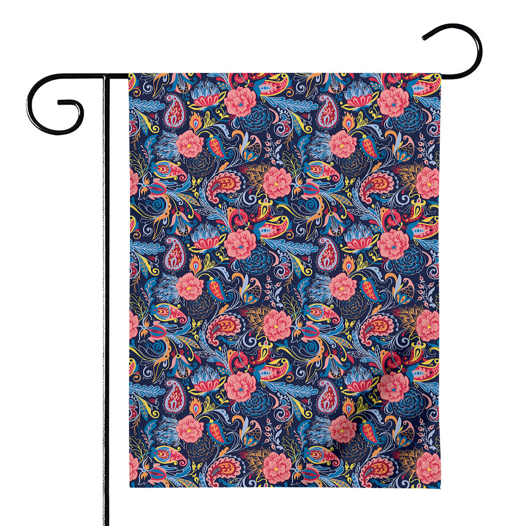 Boho Paisley Pattern Print House Flag