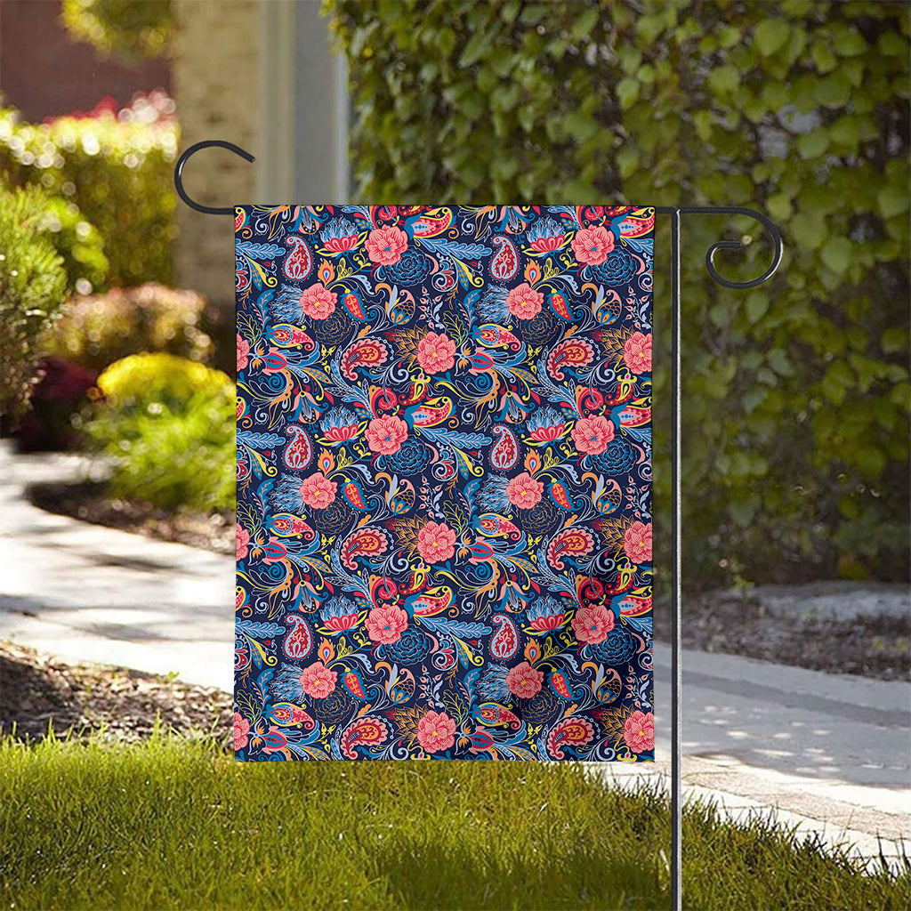 Boho Paisley Pattern Print House Flag