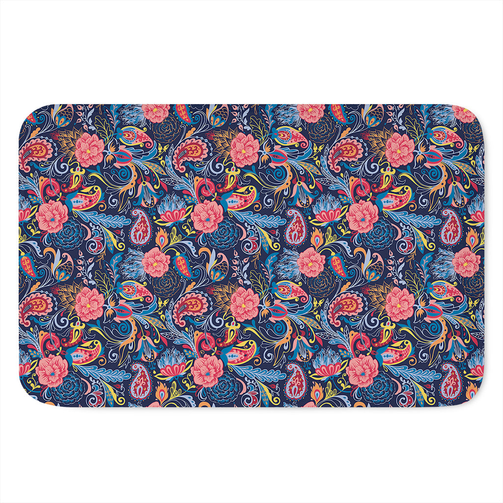Boho Paisley Pattern Print Indoor Door Mat