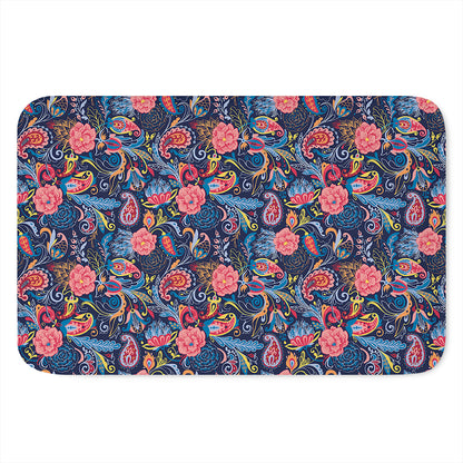 Boho Paisley Pattern Print Indoor Door Mat