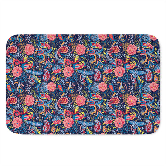 Boho Paisley Pattern Print Indoor Door Mat