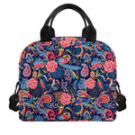 Boho Paisley Pattern Print Insulated Lunch Bag