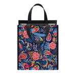 Boho Paisley Pattern Print Insulated Lunch Tote