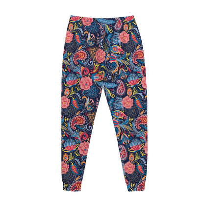 Boho Paisley Pattern Print Jogger Pants