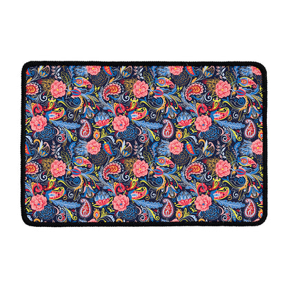 Boho Paisley Pattern Print Kitchen Mat