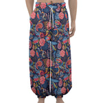 Boho Paisley Pattern Print Lantern Pants