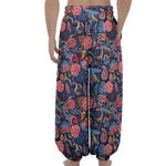 Boho Paisley Pattern Print Lantern Pants