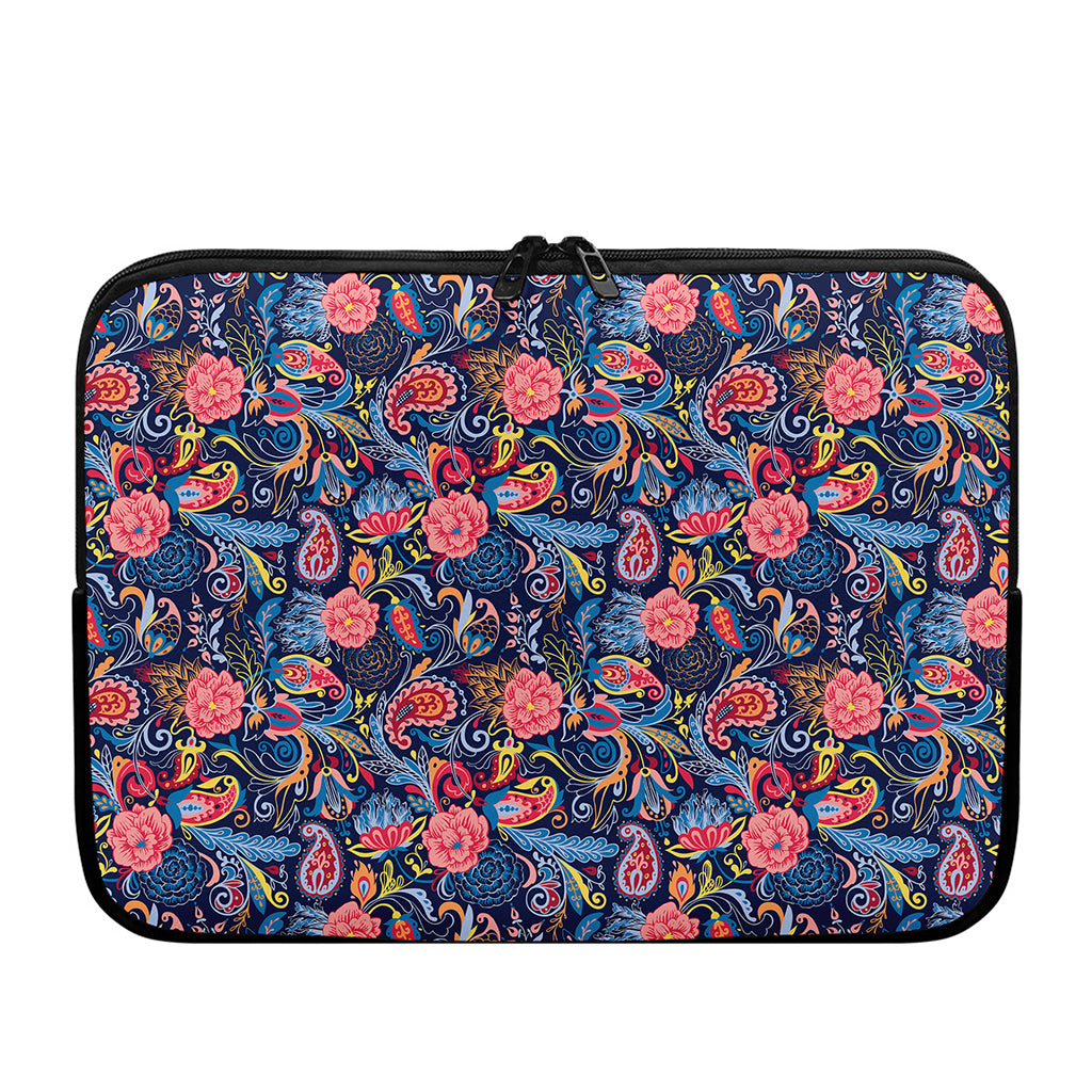 Boho Paisley Pattern Print Laptop Sleeve