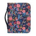 Boho Paisley Pattern Print Leather Bible Cover