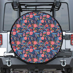 Boho Paisley Pattern Print Leather Spare Tire Cover