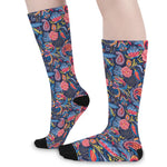 Boho Paisley Pattern Print Long Socks
