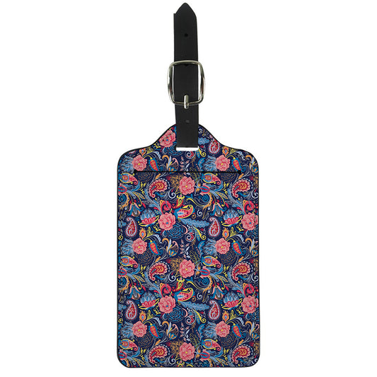Boho Paisley Pattern Print Luggage Tag