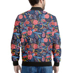 Boho Paisley Pattern Print Men's Bomber Jacket