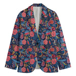 Boho Paisley Pattern Print Men's Cotton Blazer
