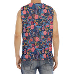 Boho Paisley Pattern Print Men's Fitness Tank Top