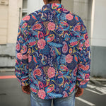 Boho Paisley Pattern Print Men's Shirt Jacket