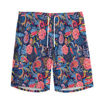 Boho Paisley Pattern Print Men's Sports Shorts