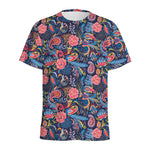 Boho Paisley Pattern Print Men's Sports T-Shirt