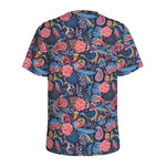 Boho Paisley Pattern Print Men's Sports T-Shirt