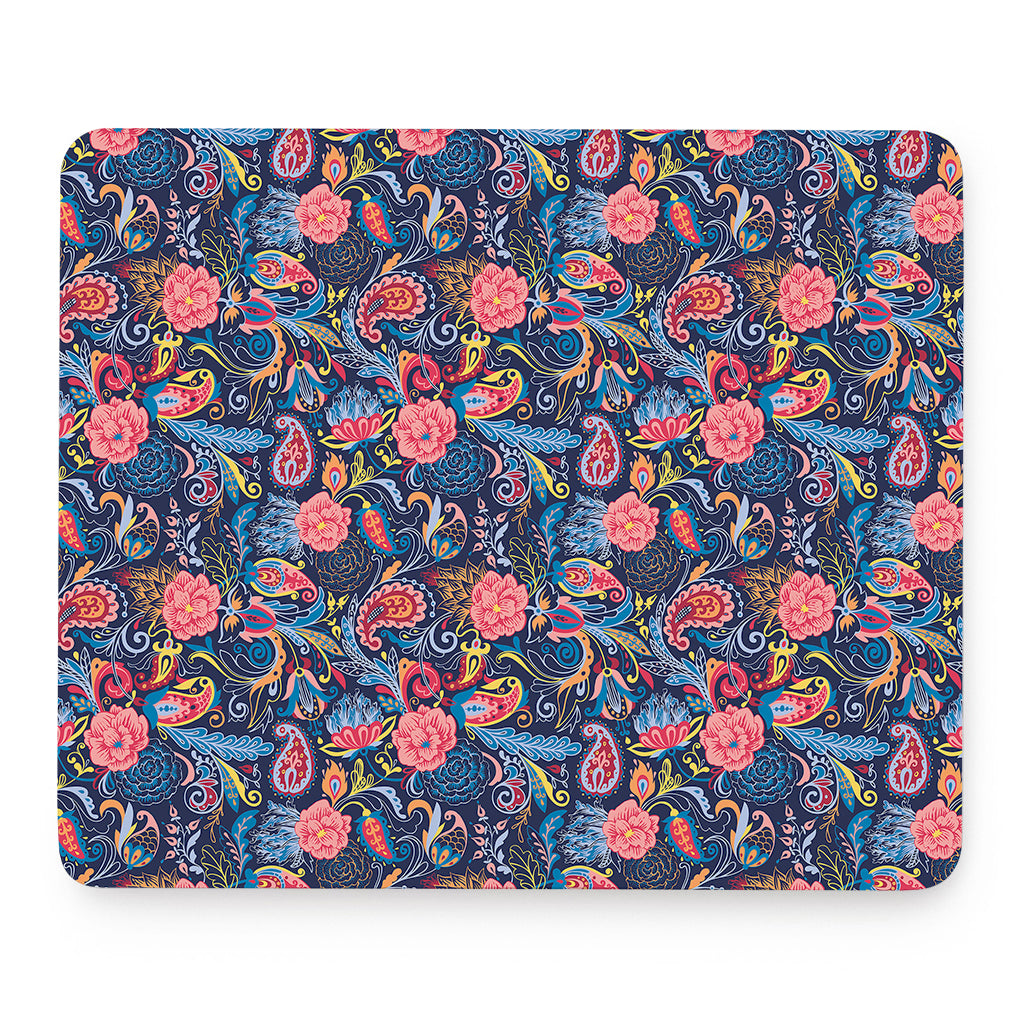 Boho Paisley Pattern Print Mouse Pad