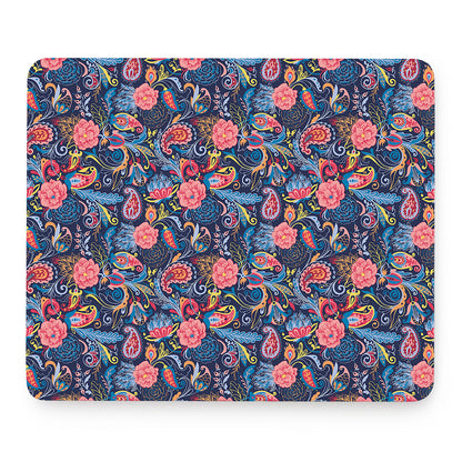 Boho Paisley Pattern Print Mouse Pad