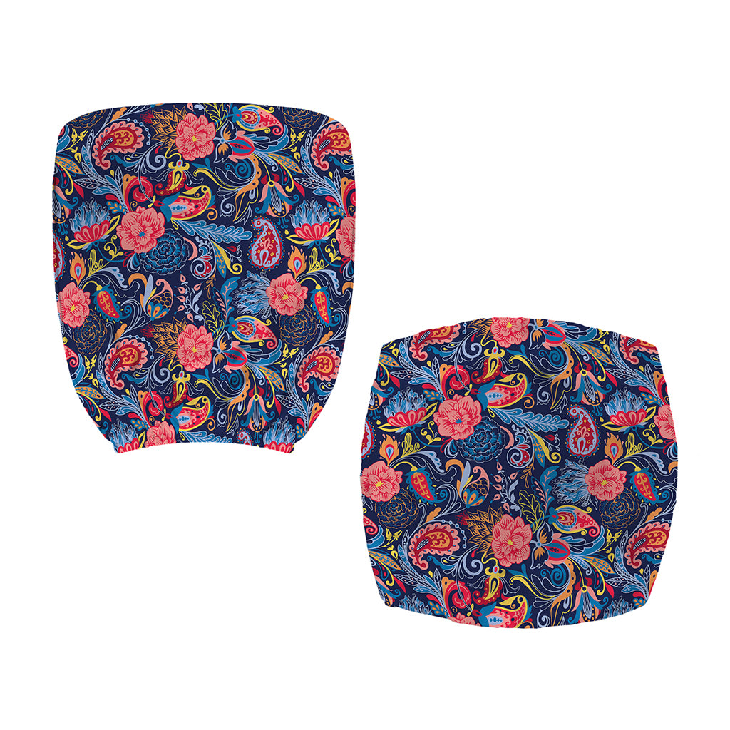 Boho Paisley Pattern Print Office Chair Cover